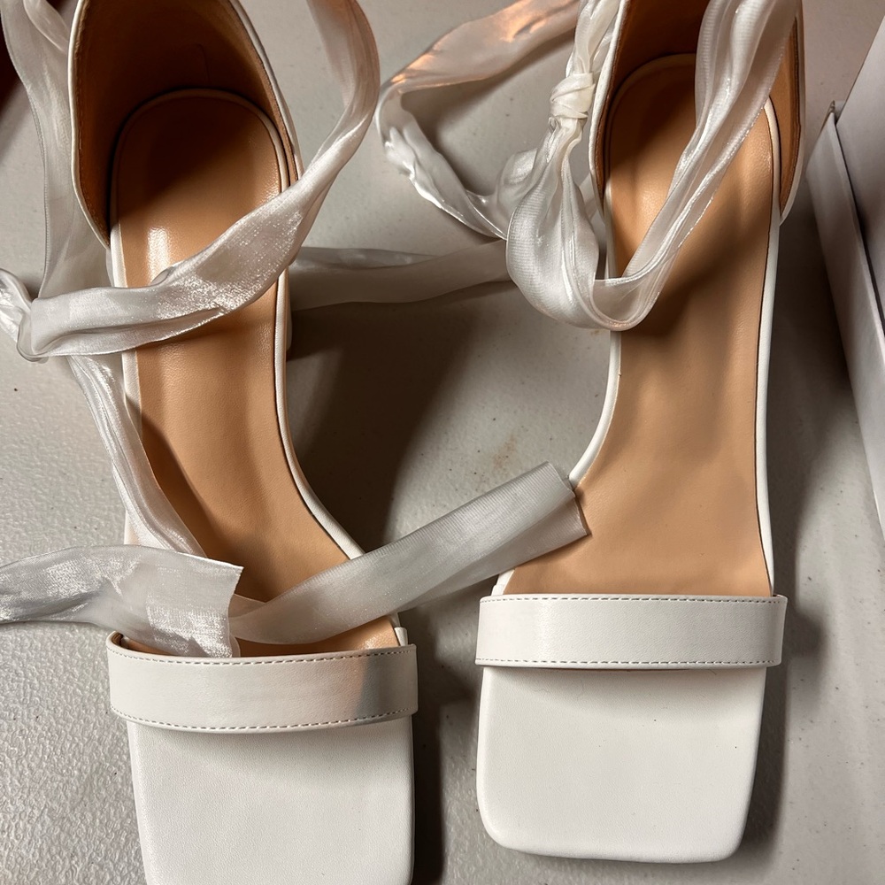 Elegant White Women's Heels